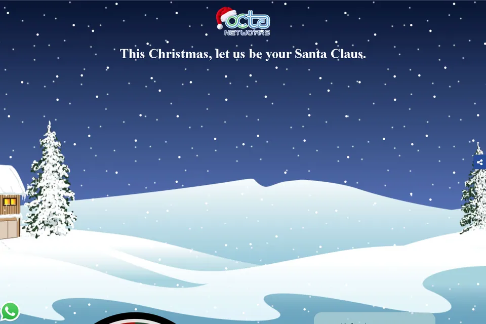 Octa Networks Christmas campaign page